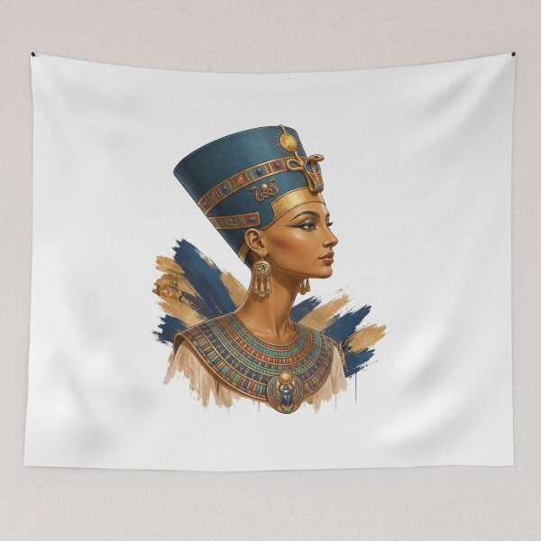 Item preview, Queen Nefertiti Portrait | Ancient Egyptian Royalty Art Illustration designed and sold by Queen Cleopatra.