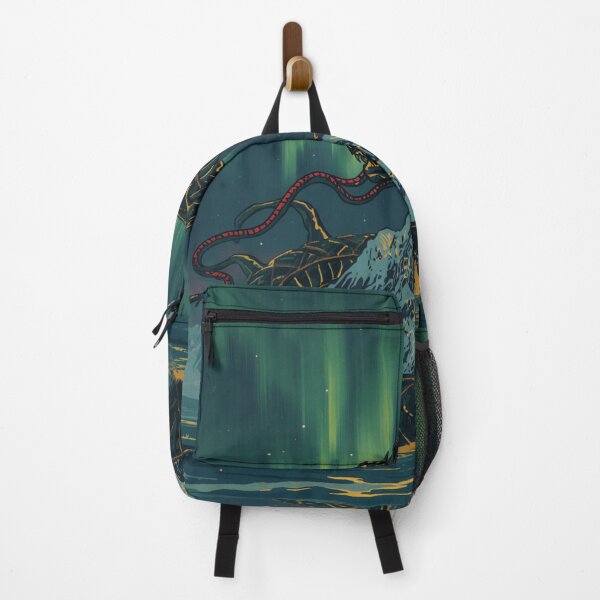 Item preview, Jormungandr Norse Serpent Aurora Borealis Art designed and sold by FrostAndFang.
