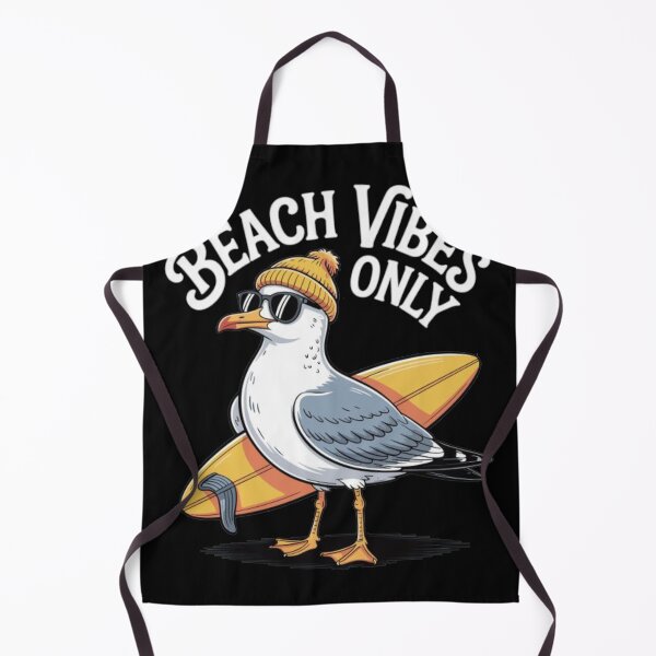 Item preview, Beach Vibes Only Funny Surfing Seagull Summer Beach Design designed and sold by The craft.