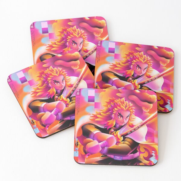 Item preview, Rengoku Flame Dragon – Neon Vaporwave Anime Poster designed and sold by manisssh.