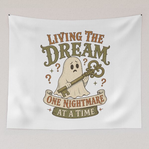 Item preview, Living The Dream One Nightmare At A Time Ghost With Key designed and sold by Region.
