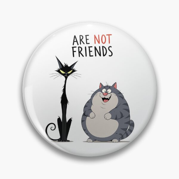 Item preview, Skinny Long Cat vs Fat Cat Cartoon designed and sold by Jandedan.