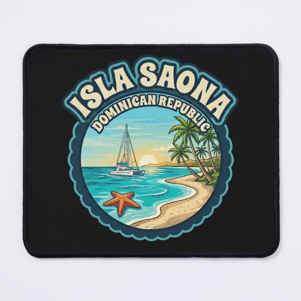 Item preview, Isla Saona Vintage Travel Badge designed and sold by Jaroslaw-S.