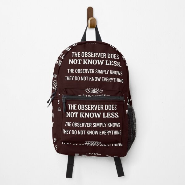 Item preview, The Observer Knows Minimalistic Quote—Soft Stillness.  designed and sold by SitInSilence24.