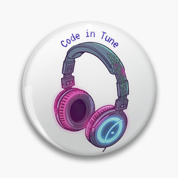 Item preview, Cyberpunk Headphones Music Coding Geek Art designed and sold by caffeinepixels.