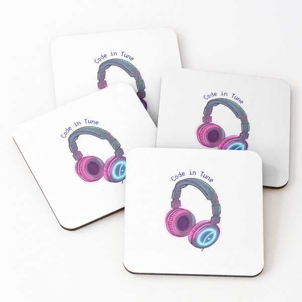 Item preview, Cyberpunk Headphones Music Coding Geek Art designed and sold by caffeinepixels.