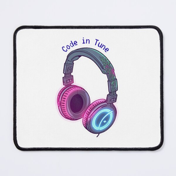 Item preview, Cyberpunk Headphones Music Coding Geek Art designed and sold by caffeinepixels.