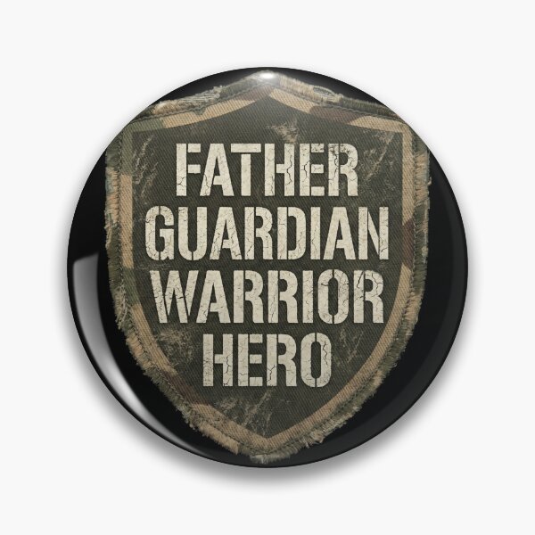 Item preview, Father Guardian Warrior Hero Tactical Military Patch Father's Day designed and sold by TeNovaStudio.