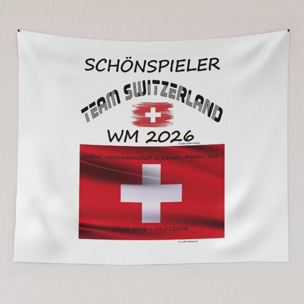 Item preview, Switzerland Fan T‑Shirt WM 2026 outfit Schweiz designed and sold by cabevo.
