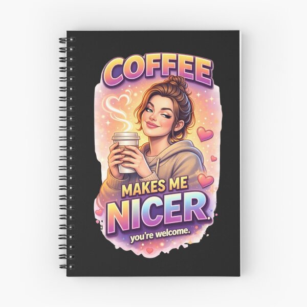 Item preview, Coffee Makes Me Nicer Funny Coffee Lover Gift designed and sold by vampbabe54.