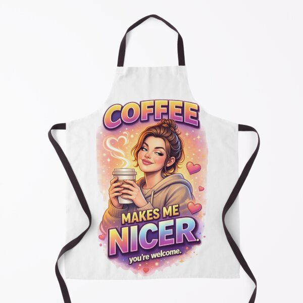 Item preview, Coffee Makes Me Nicer Funny Coffee Lover Gift designed and sold by vampbabe54.