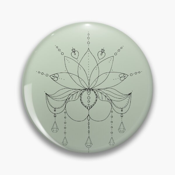 Item preview, Steady Lotus - Sage Whisper designed and sold by DancingMotifs.