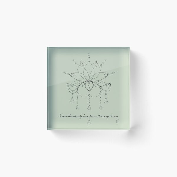 Item preview, Steady Lotus - Sage Whisper designed and sold by DancingMotifs.