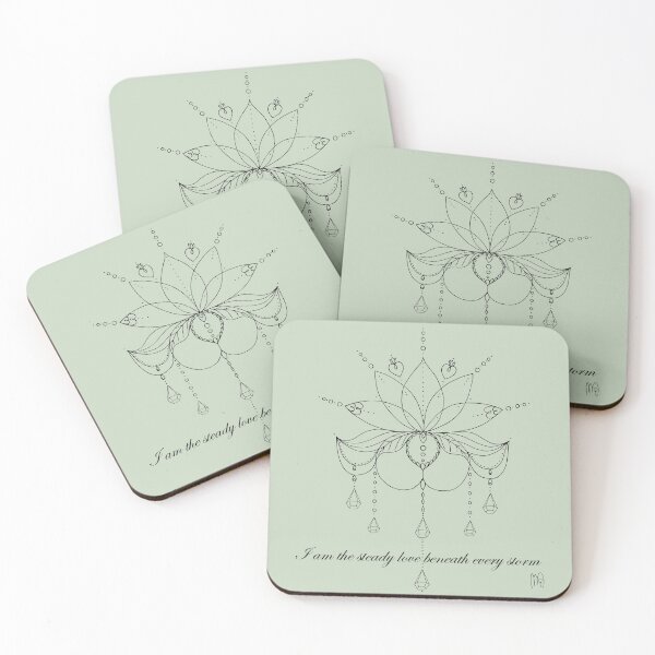 Item preview, Steady Lotus - Sage Whisper designed and sold by DancingMotifs.