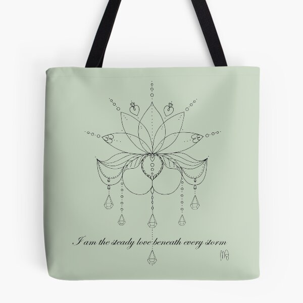 Item preview, Steady Lotus - Sage Whisper designed and sold by DancingMotifs.