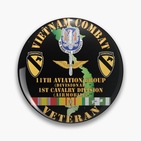 Item preview, Army - Vietnam Combat Cavalry Veteran w 11th Aviation Group - 1st Cav Div X 300 designed and sold by Military Insignia Products.