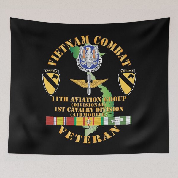 Item preview, Army - Vietnam Combat Cavalry Veteran w 11th Aviation Group - 1st Cav Div X 300 designed and sold by Military Insignia Products.