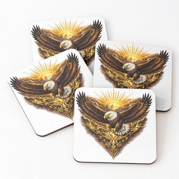 Item preview, Golden Tribal Eagle Emblem designed and sold by MCNovaStudio.