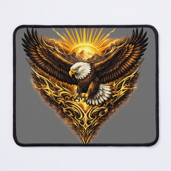 Item preview, Golden Tribal Eagle Emblem designed and sold by MCNovaStudio.