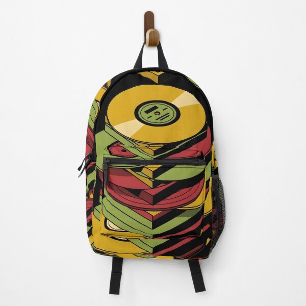 Item preview, Retro 70s Stacked Vinyl Records Geometric Art designed and sold by EKHOAISTORE.