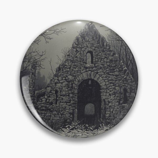 Item preview, Dark Nordic Ruins Ravens Gothic Winter Art designed and sold by FrostAndFang.