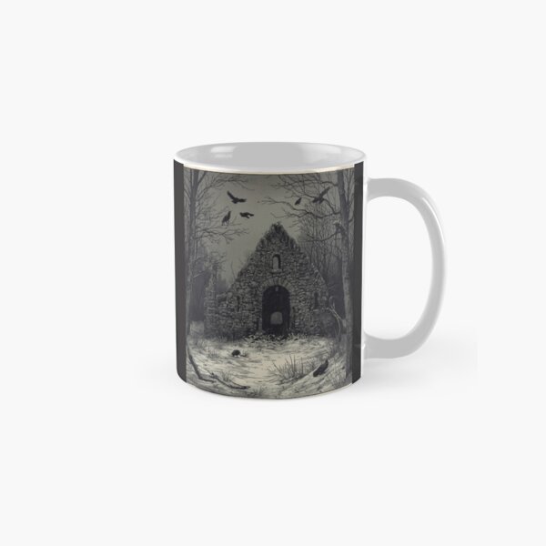 Item preview, Dark Nordic Ruins Ravens Gothic Winter Art designed and sold by FrostAndFang.