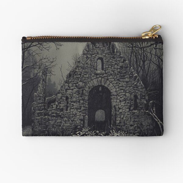 Item preview, Dark Nordic Ruins Ravens Gothic Winter Art designed and sold by FrostAndFang.