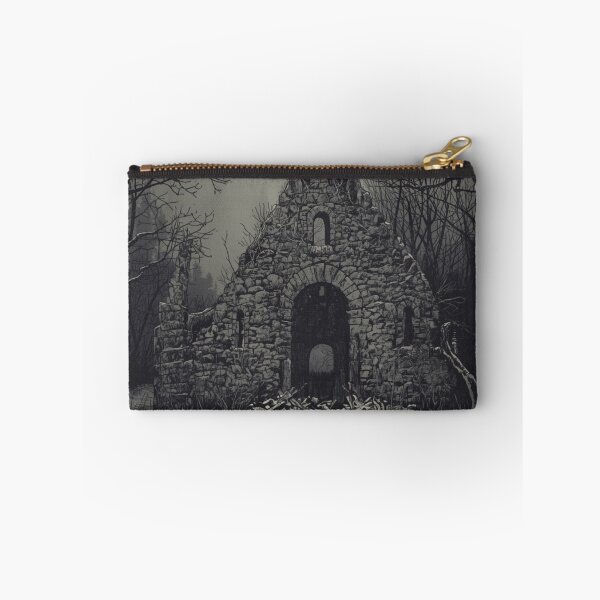 Item preview, Dark Nordic Ruins Ravens Gothic Winter Art designed and sold by FrostAndFang.