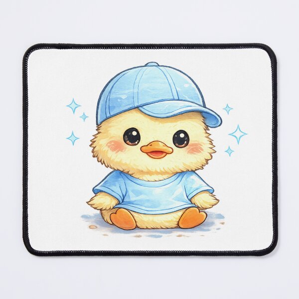 Item preview, Little Kawaii Blue Duckling designed and sold by KM Design.