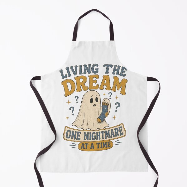Item preview, Living The Dream One Nightmare At A Time Missing Sock Ghost designed and sold by Region.