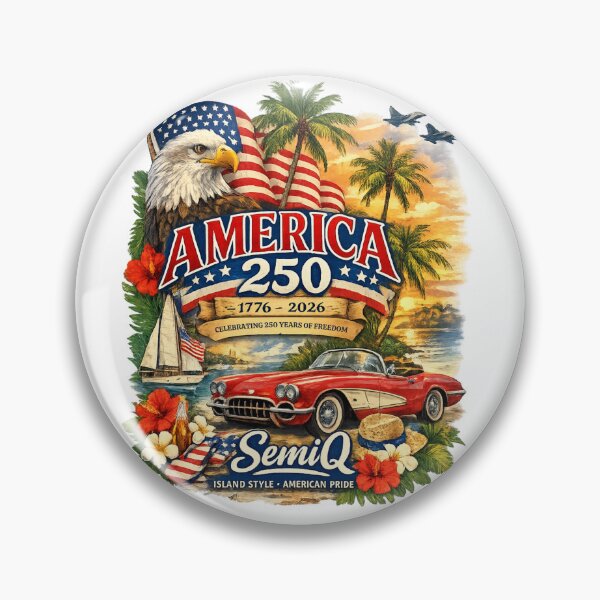 Item preview, America 250 Island Style Celebration — Patriotic 1776–2026  designed and sold by DopeTeezCompany.