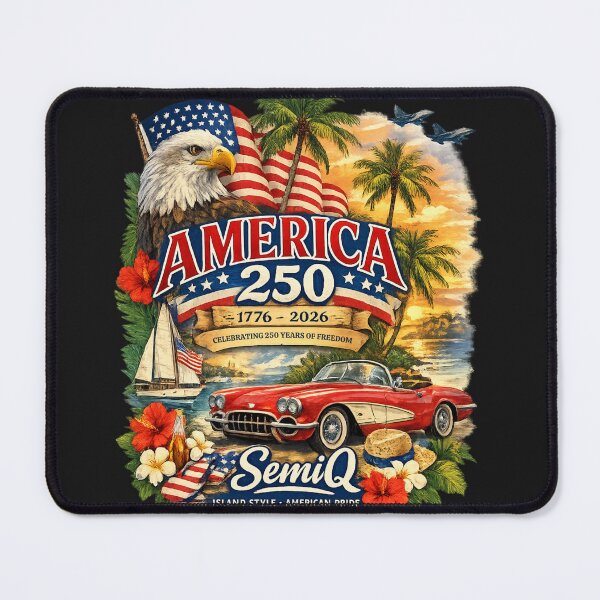 Item preview, America 250 Island Style Celebration — Patriotic 1776–2026  designed and sold by DopeTeezCompany.