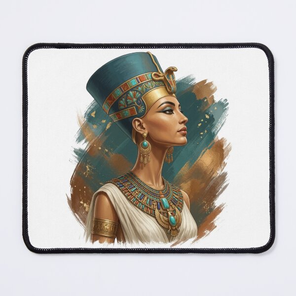 Item preview, Nefertiti Queen of Ancient Egypt | Elegant Egyptian Royalty Portrait Art designed and sold by Queen Cleopatra.