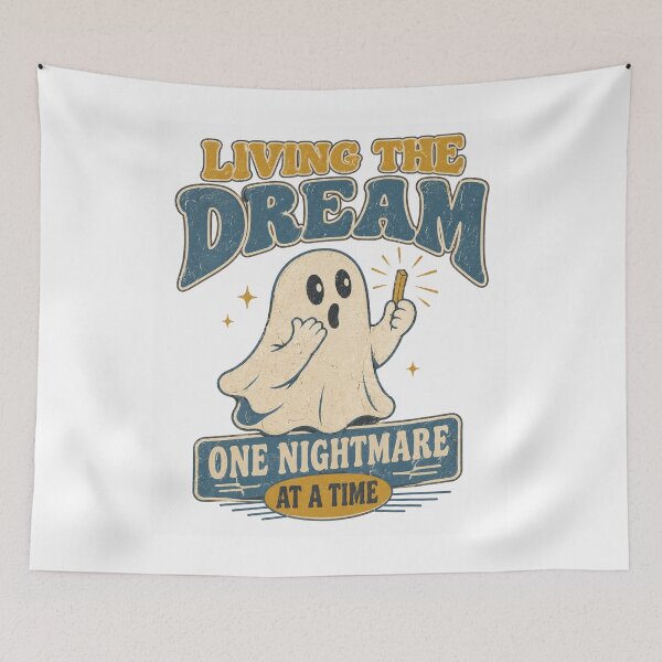 Item preview, Living The Dream One Nightmare At A Time French Fry Ghost designed and sold by Region.