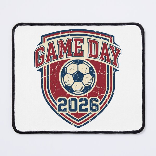 Item preview, Game Day 2026 Distressed Vintage Soccer Shield | Retro Football Fan Shirt Gift designed and sold by FashionFlairLab.