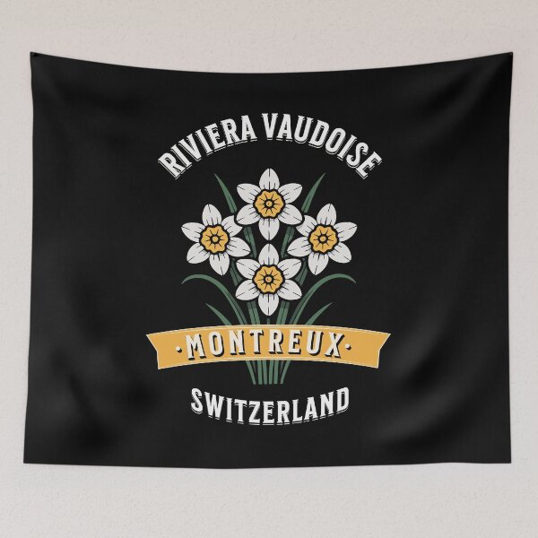 Item preview, Montreux Switzerland Wild Narcissus Mountain Hike designed and sold by AntiqueImages.