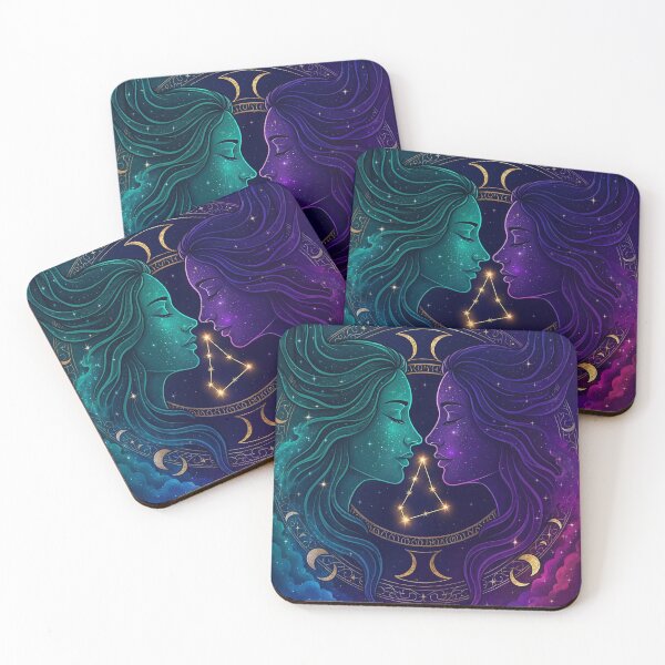 Item preview, Gemini Zodiac Celestial Constellation — Mystical Galaxy Astrology Art designed and sold by AvalonMoss.