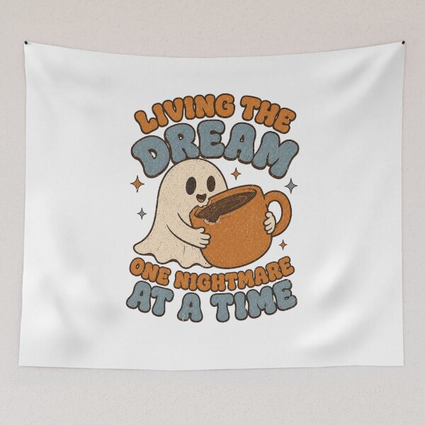 Item preview, Living The Dream One Nightmare At A Time Coffee Ghost designed and sold by Region.