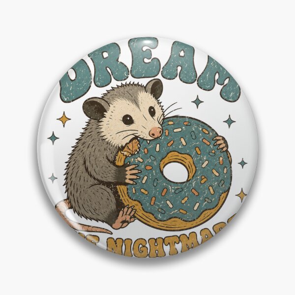 Item preview, Living The Dream One Nightmare At A Time Donut Possum designed and sold by Region.