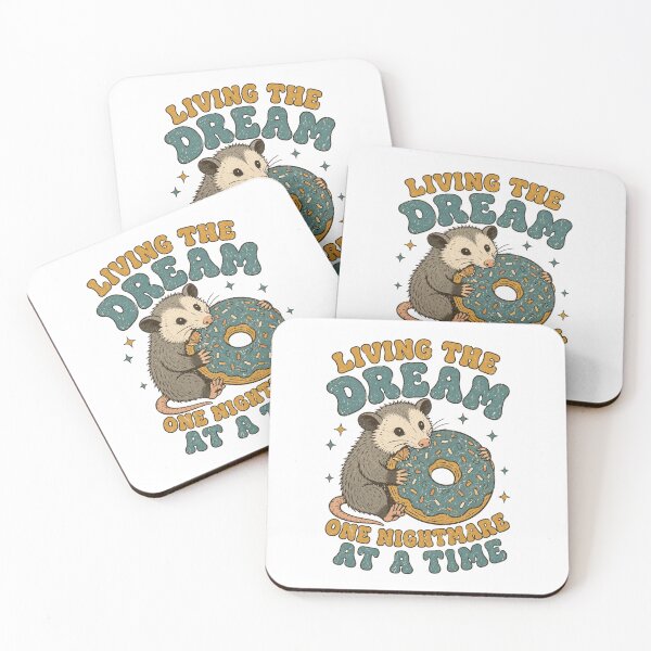 Item preview, Living The Dream One Nightmare At A Time Donut Possum designed and sold by Region.