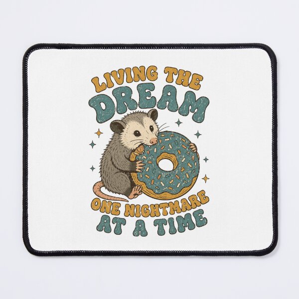 Item preview, Living The Dream One Nightmare At A Time Donut Possum designed and sold by Region.