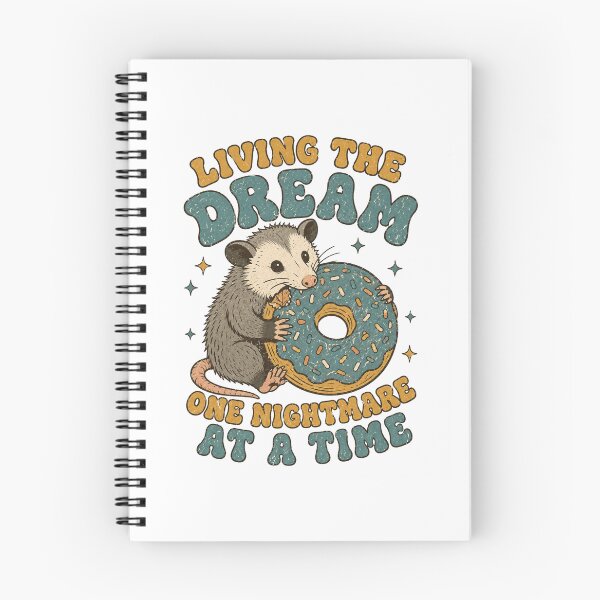 Item preview, Living The Dream One Nightmare At A Time Donut Possum designed and sold by Region.