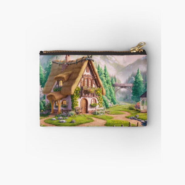 Item preview, A small house at the foot of the mountains. designed and sold by elegantpaterns.