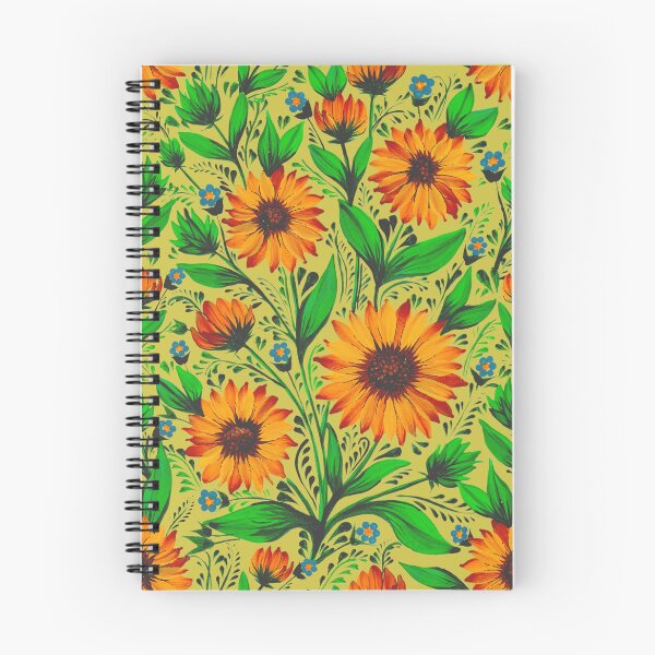 Item preview, Sunflowers pattern Mustard designed and sold by Zenclover.