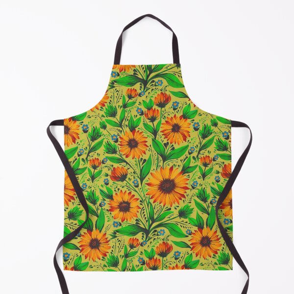 Item preview, Sunflowers pattern Mustard designed and sold by Zenclover.
