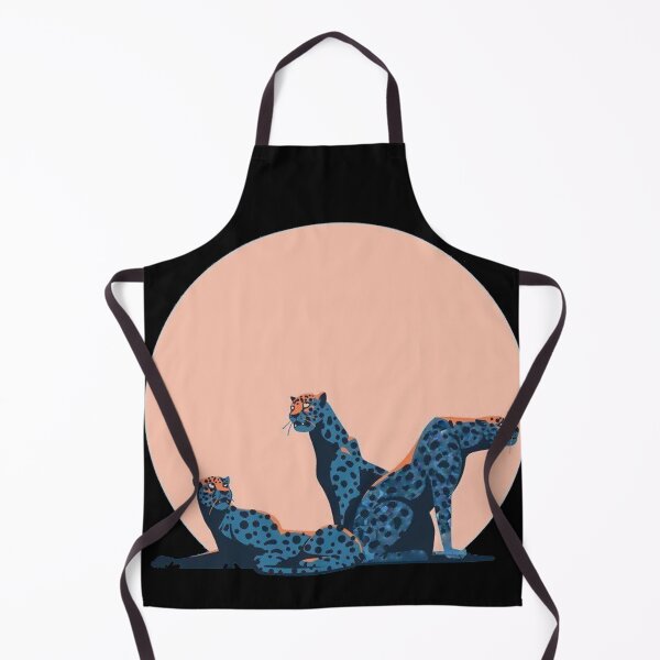 Item preview, Minimal Leopard Family Modern Wildlife Illustration Aesthetic Animal Art designed and sold by The craft.