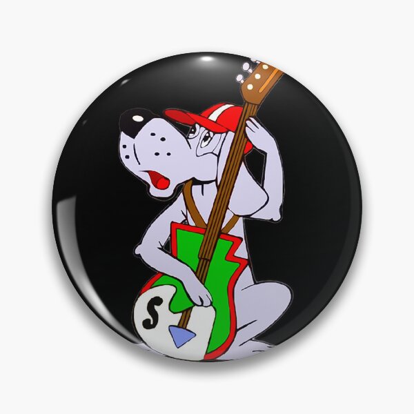 Item preview, Retro Rocker Dog - Vintage Bremen Cartoon Musician & Funky Guitar  designed and sold by Tokraz-art.