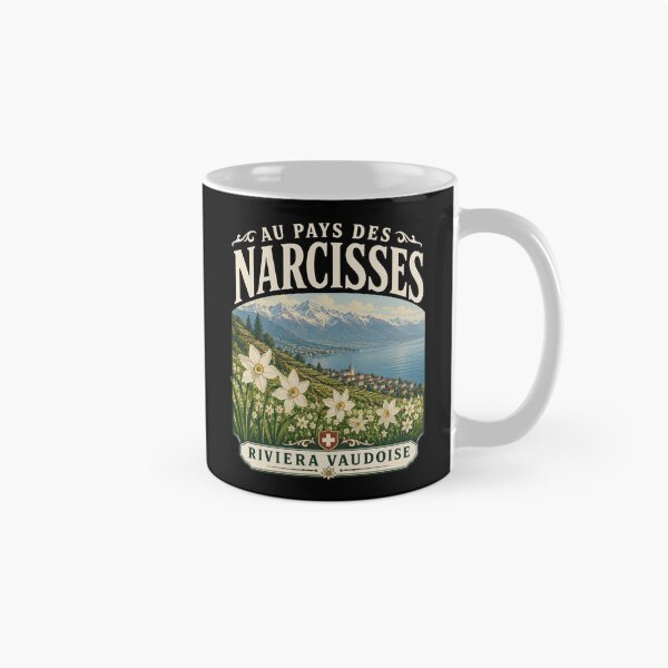 Item preview, Riviera Vaudoise Wild Narcissus Swiss Alps Art designed and sold by AntiqueImages.