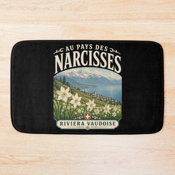 Item preview, Riviera Vaudoise Wild Narcissus Swiss Alps Art designed and sold by AntiqueImages.