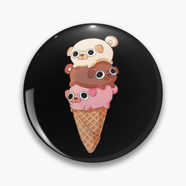 Item preview, Scoops Pug Meme Cartoon Gift, Scoops Pug Stickers & Magnets designed and sold by Marin ★★★★★.